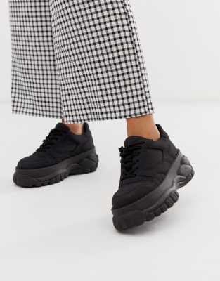 asos black chunky trainers