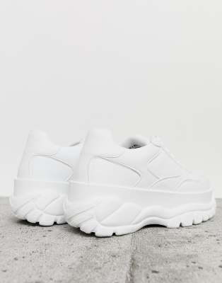 asos chunky white trainers