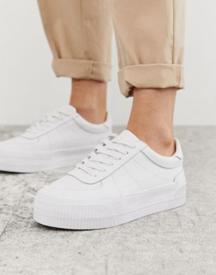 asos white leather sneakers