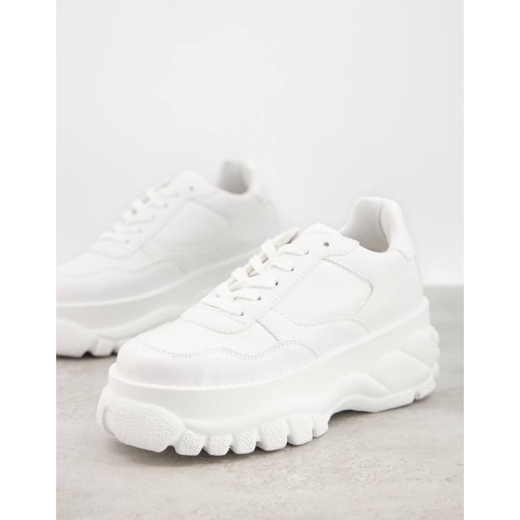 Asos white chunky store trainers