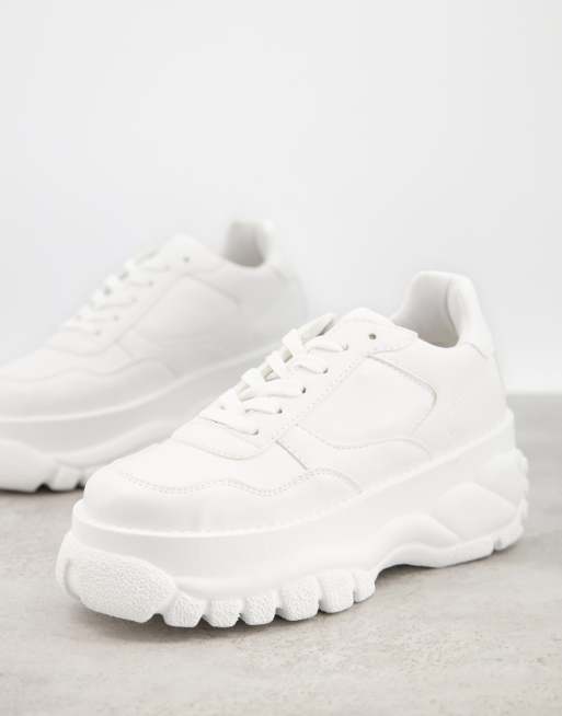 ASOS DESIGN – Depend – Robuste Sneaker in Weiß