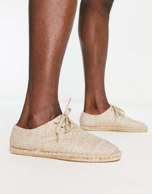 ASOS DESIGN - Derby - espadrillos i kurveflet