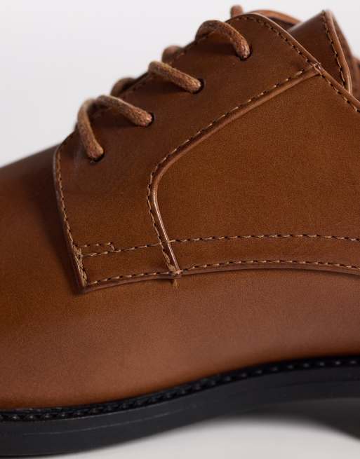 ASOS DESIGN Derby-Schuhe in Hellbraun, 3 von 4