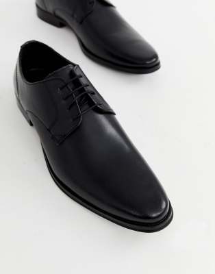 black leather derby