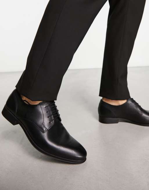 Asos black store leather shoes