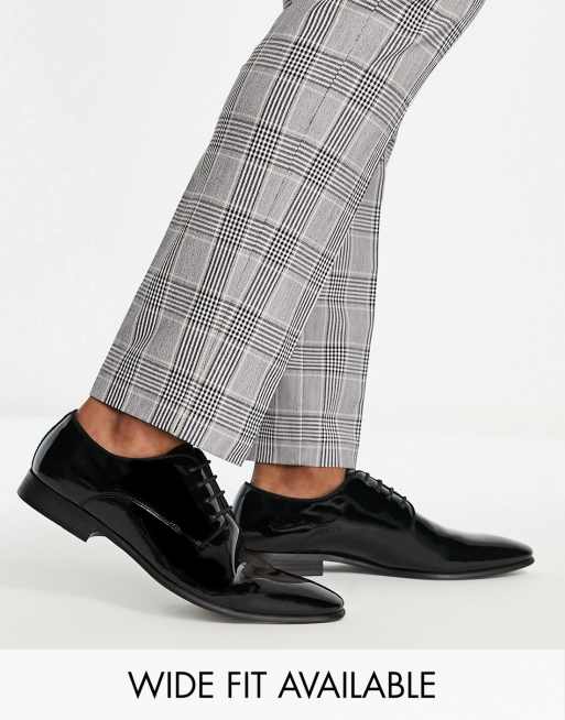 Asos black patent store shoes