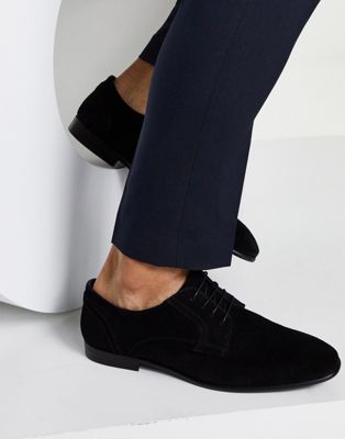 ASOS DESIGN derby shoes in black suede - ASOS Price Checker