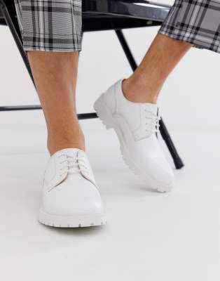 chunky heel derby shoes