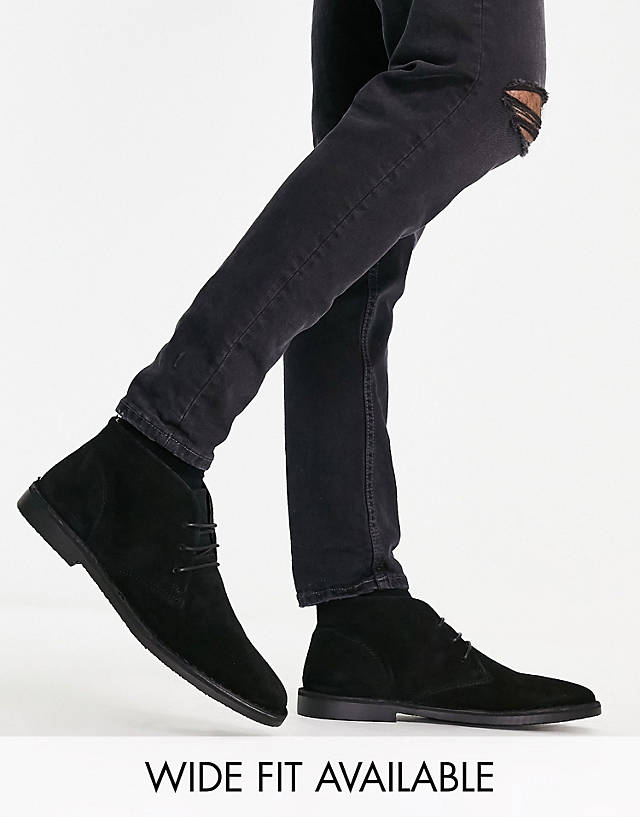 ASOS DESIGN - desert boots in black suede