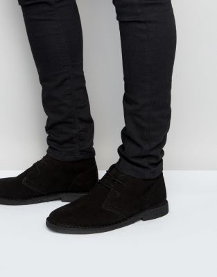 black desert boots suede