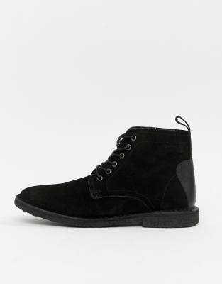asos black desert boots