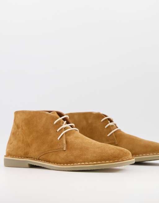 genoeg Praten tegen haalbaar ASOS DESIGN desert boots in tan suede | ASOS