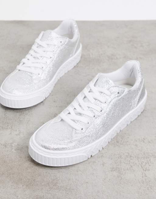 Asos 2024 silver trainers