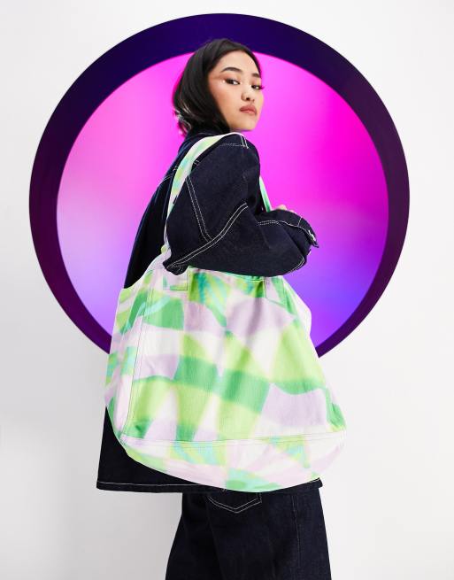 ASOS DESIGN  Design cotton reversible tote bag in abstract floral print, 2 of 4