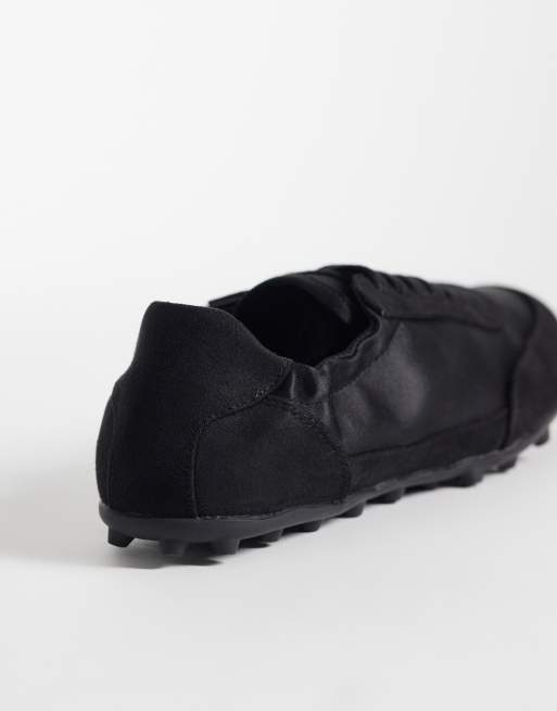 ASOS DESIGN - Desire - Sneakers met dunne zool en veters in zwart, 2 van 5