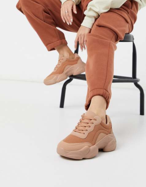 ASOS DESIGN - Destined - Baskets chunky - Beige