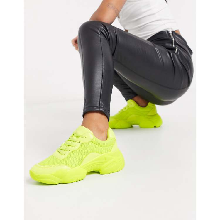 Chunky sneakers sale neon