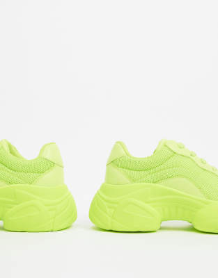 neon green tennis shoes