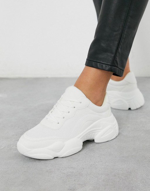ASOS DESIGN Destined chunky sneakers in white | ASOS