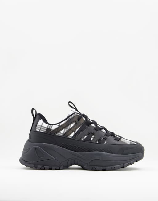 ASOS DESIGN Destiny chunky sneakers in check