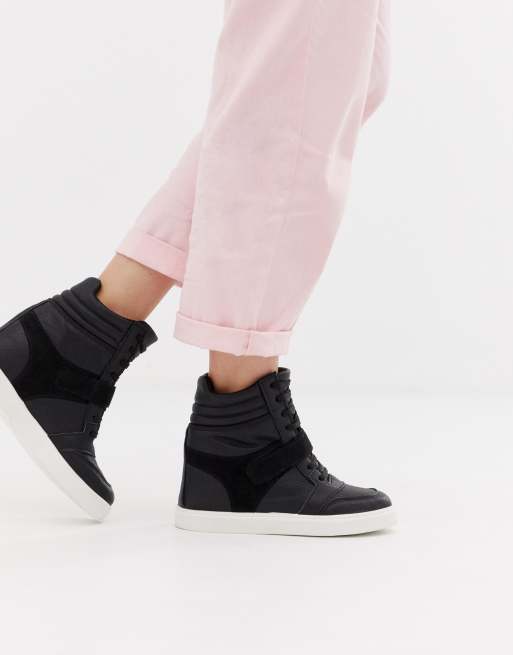 Asos store wedge trainers