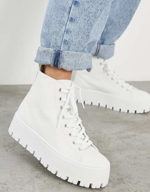 Asos white canvas shoes sale