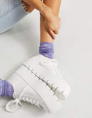 chunky white trainers asos