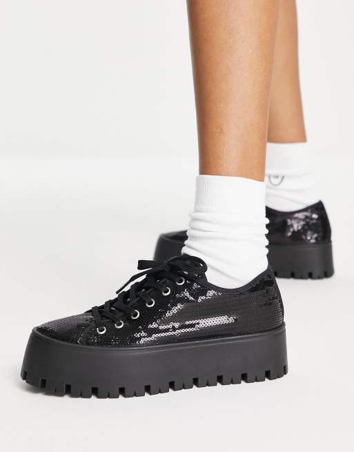 Sequin store chunky sneakers