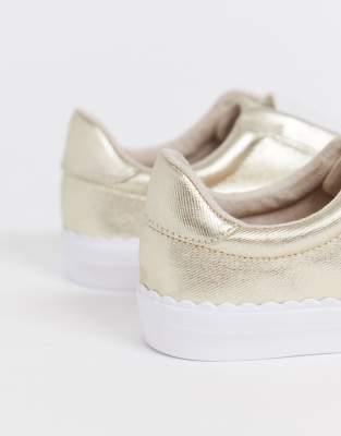 asos gold trainers