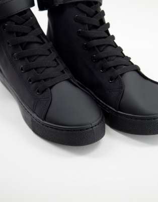 asos black trainers mens