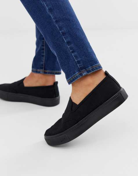 ASOS DESIGN - Dexter - Tennis à enfiler - Noir