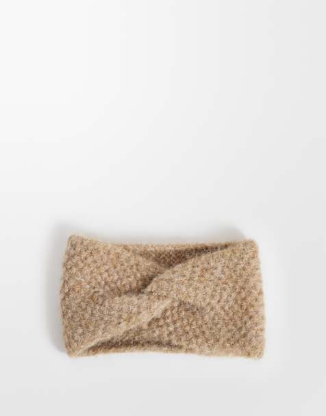 ASOS DESIGN diadema de punto texturizado en color avena - view 1