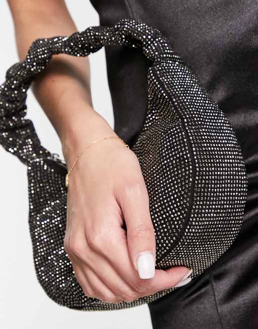 Asos black hot sale clutch bag