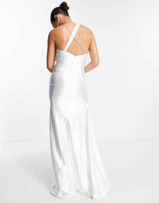 White cross strap 2025 detail maxi dress