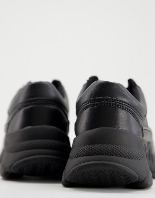 ASOS DESIGN Devoted chunky sneakers in black sequin