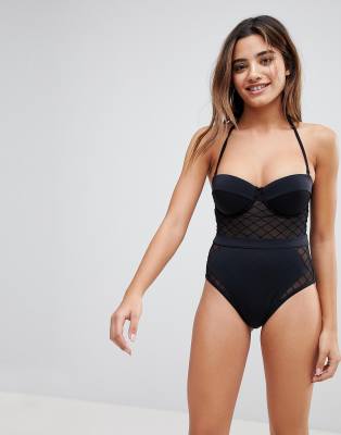 asos mesh swimsuit