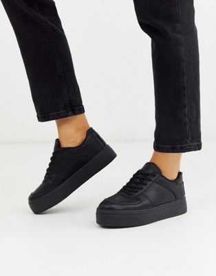 flatform shoes black