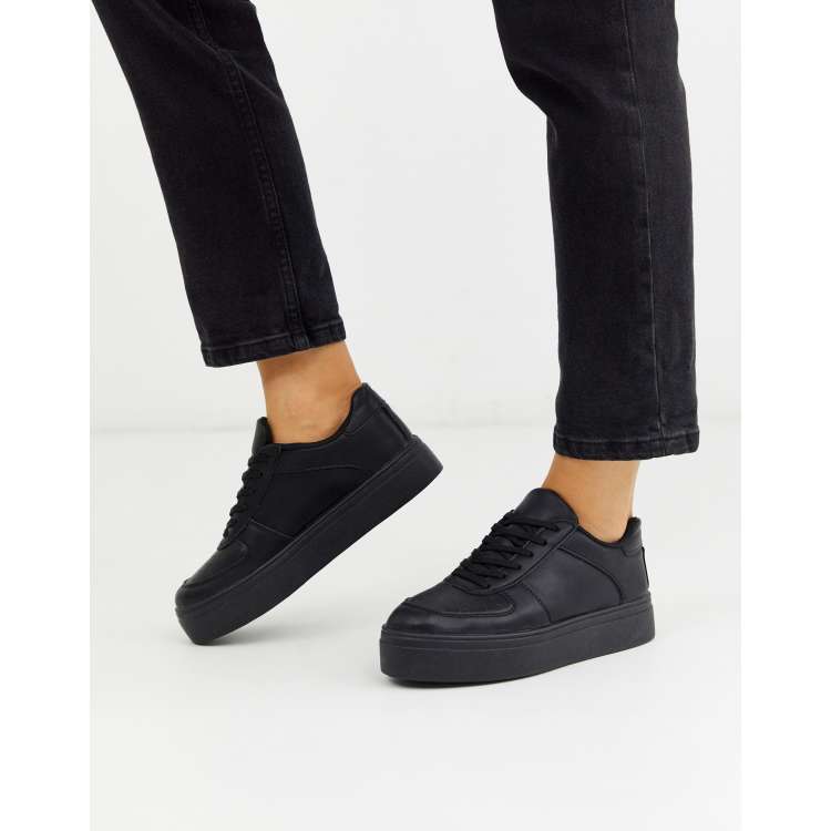 Black store trainers asos