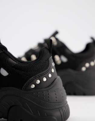 studded chunky sneakers