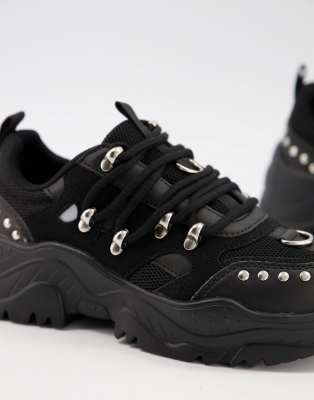 studded chunky sneakers