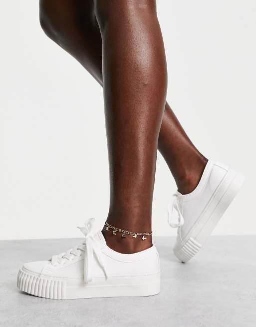 Asos white clearance canvas shoes