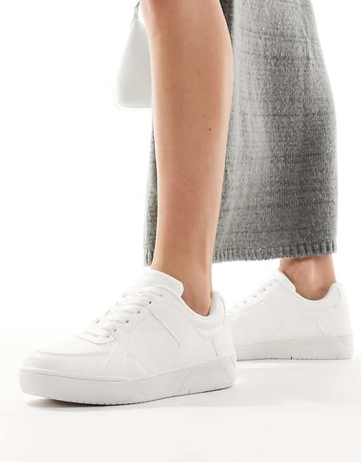 Asos womens white sneakers online