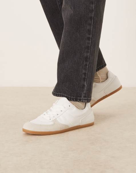ASOS DESIGN - Diligent - Sneakers slim stringate bianche - view 1