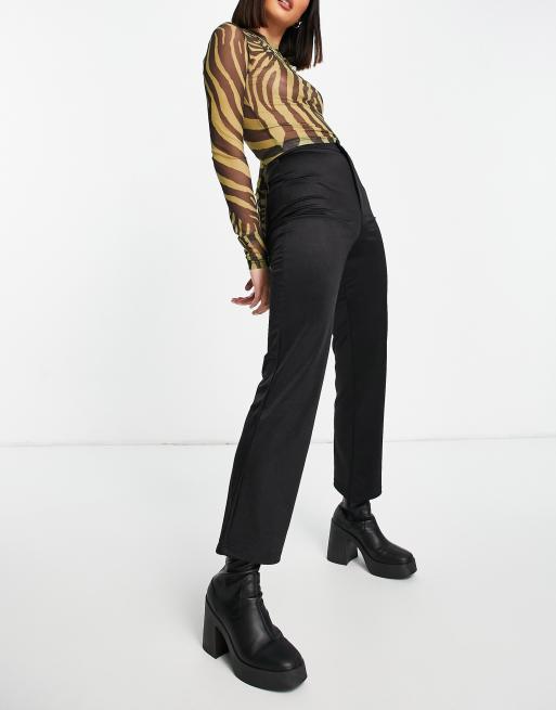 ASOS DESIGN - Discobroek met smalle pijpen in zwart