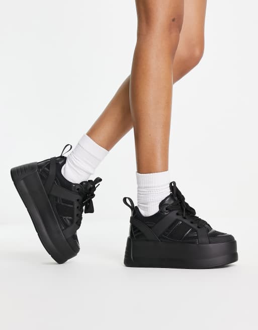 ASOS DESIGN Deejay chunky sole sneakers in yellow