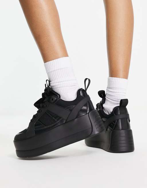 Asos hot sale black sneakers