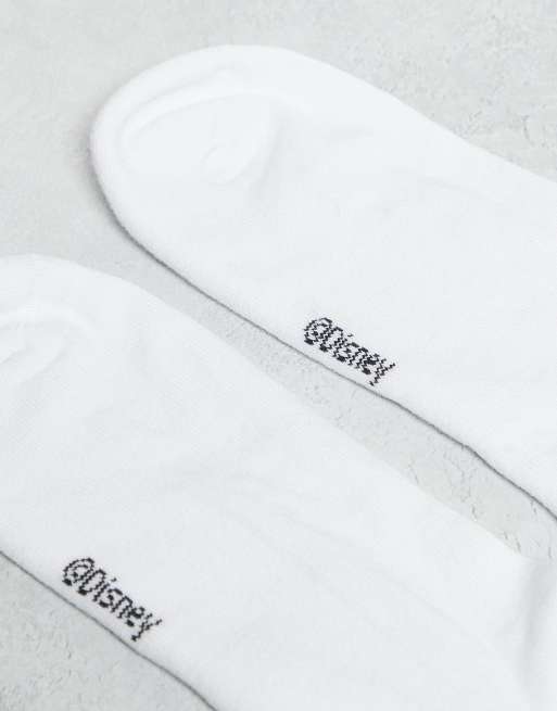 ASOS DESIGN Disney 2-pack socks with Mickey Santa graphic in white
