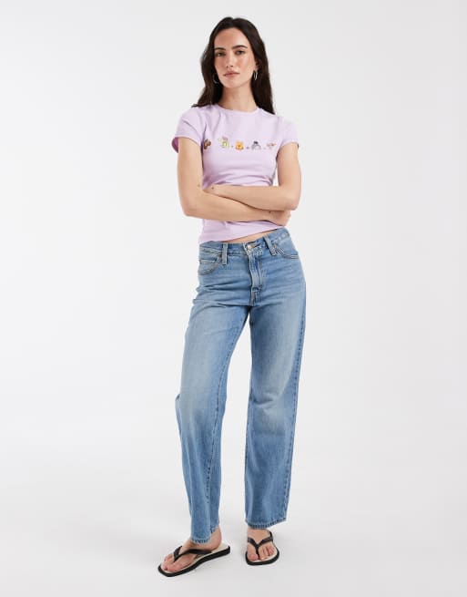 ASOS DESIGN Disney baby tee con stampa Winnie the Pooh lilla, 3 di 4