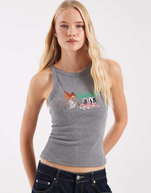 ASOS DESIGN Disney canotta con stampa classica Disney grigia, 4 di 4