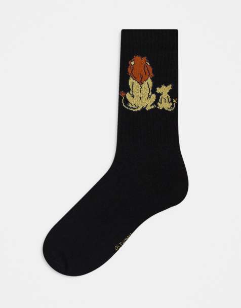 ASOS DESIGN - Disney - Chaussettes à imprimé Le Roi Lion - Noir - view 1
